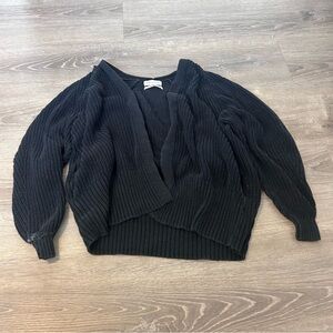 urban outfitters black sweater cardigan